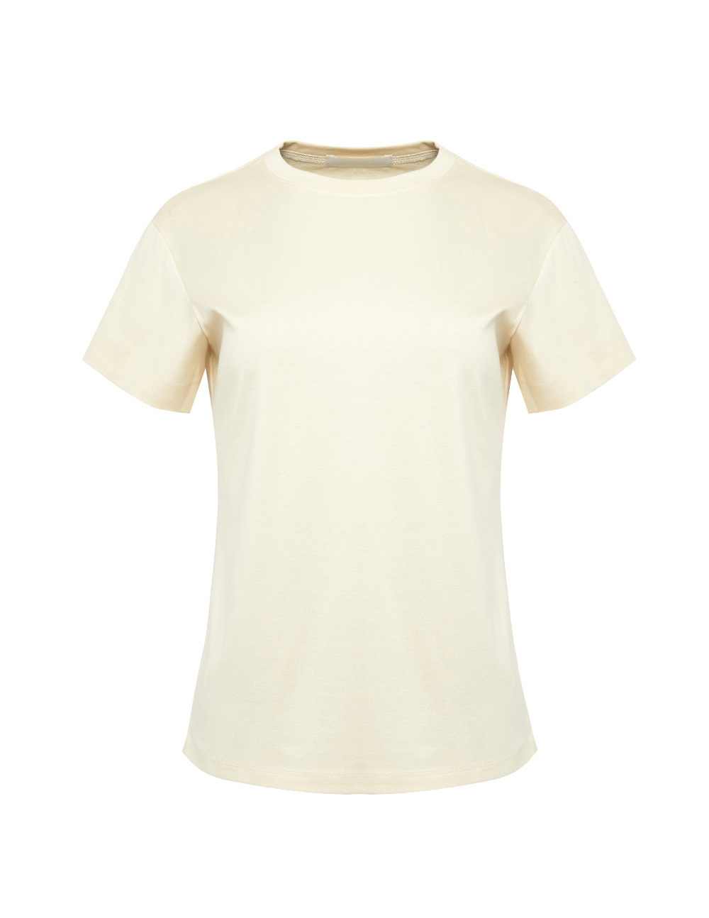 반팔 티셔츠 아이보리 색상 이미지-S525L25